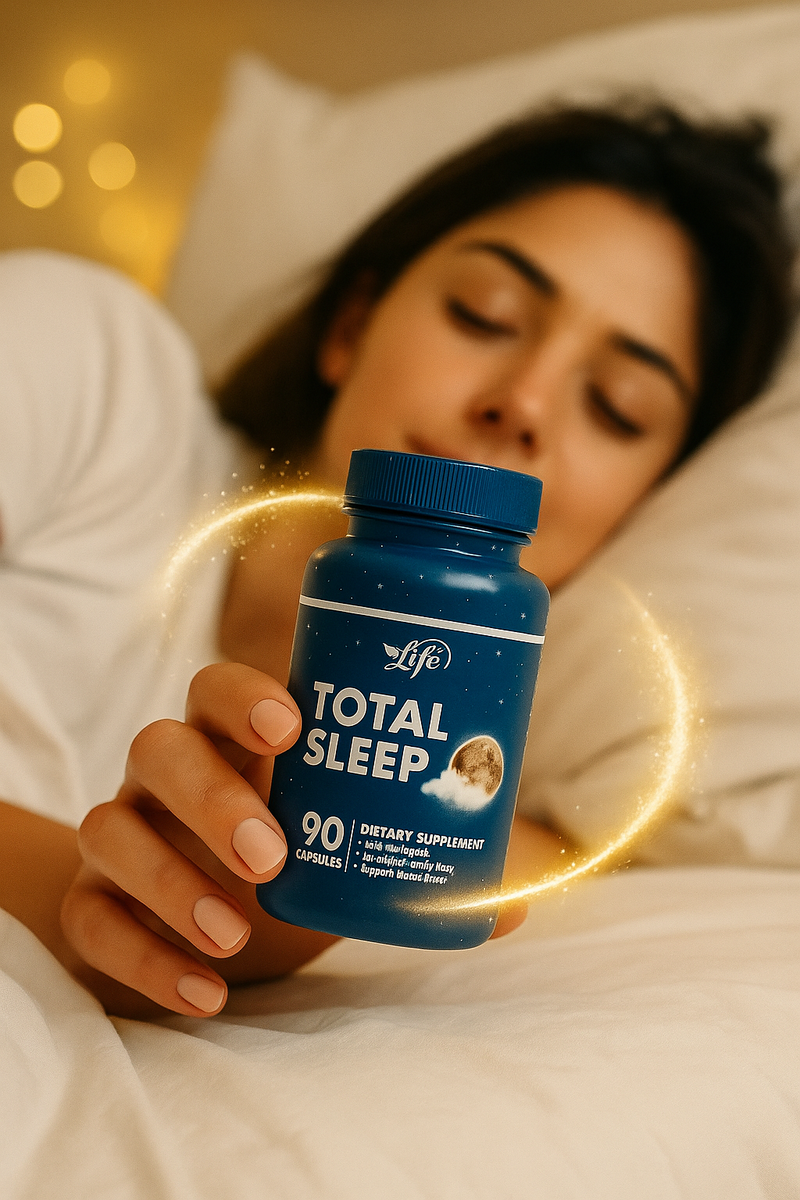 ✅ Total Sleep – Suplemento Natural para Dormir Bien (90 cápsulas)